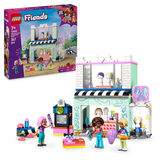 LEGO Friends frizētava - radošs būvniecības komplekts ar 3 minifigūrām, ideāla dāvana meitenēm no 7 gadu vecuma.