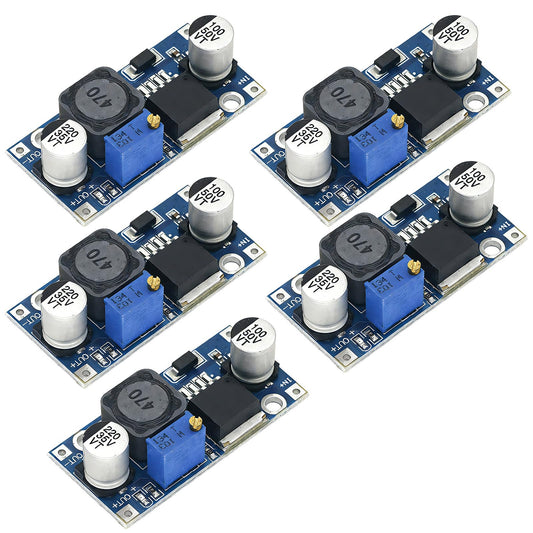 wilcractk 5 gab. XL6009 Boost pārveidotāja modulis DC uz DC 3.0-30 V uz 5-35 V izejas spriegums regulējama Step-Up plate Arduino DIY elektronikas projektiem