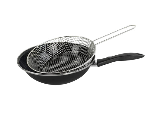 MAGEFESA Black fritēšanas panna - 26 cm, leģēts tērauds, nelipīgs pārklājums, melna krāsa