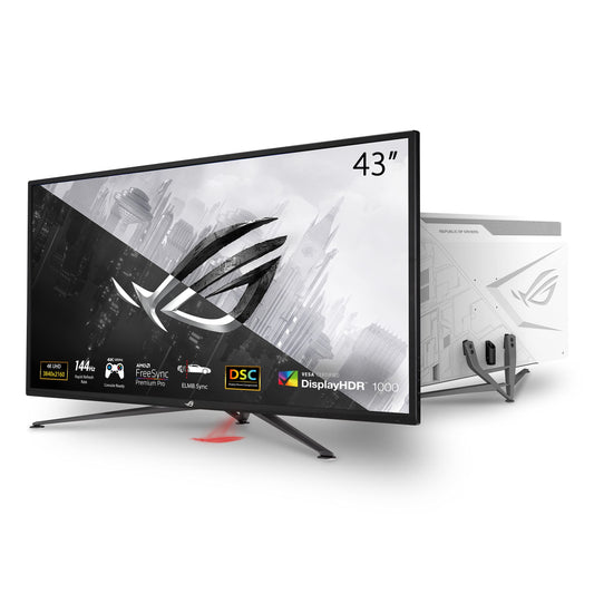 ASUS ROG Strix XG43UQ - 43" 4K UHD gaming monitor, 144Hz, 1ms MPRT, FreeSync2 HDR, DisplayHDR 1000, VA panel, HDMI 2.1