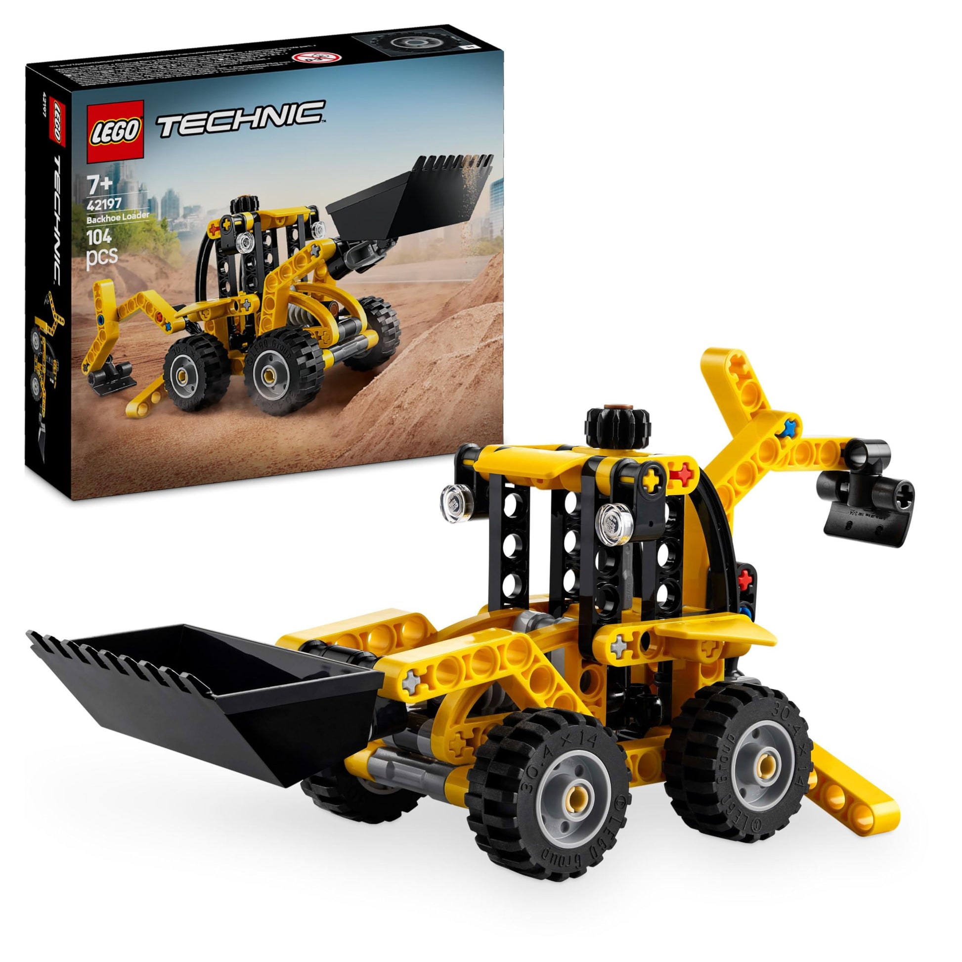 LEGO Technic ekskavators - rotaļu komplekts ar lāpstām un izlici, mācību rotaļlieta zēniem un meitenēm no 7 gadiem.