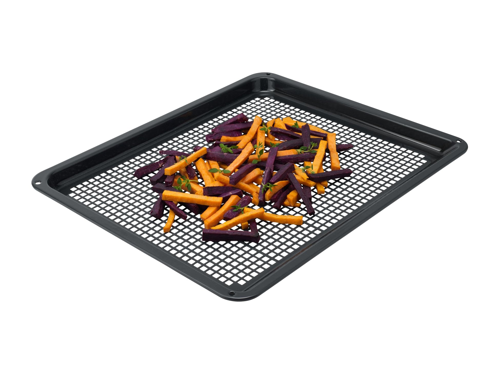 ELECTROLUX Airfry paplāte - optimāla gaisa plūsma, melna plastmasa, 46,5 x 38,5 x 2,5 cm, saderīga ar AEG MaxiKlasse plītīm