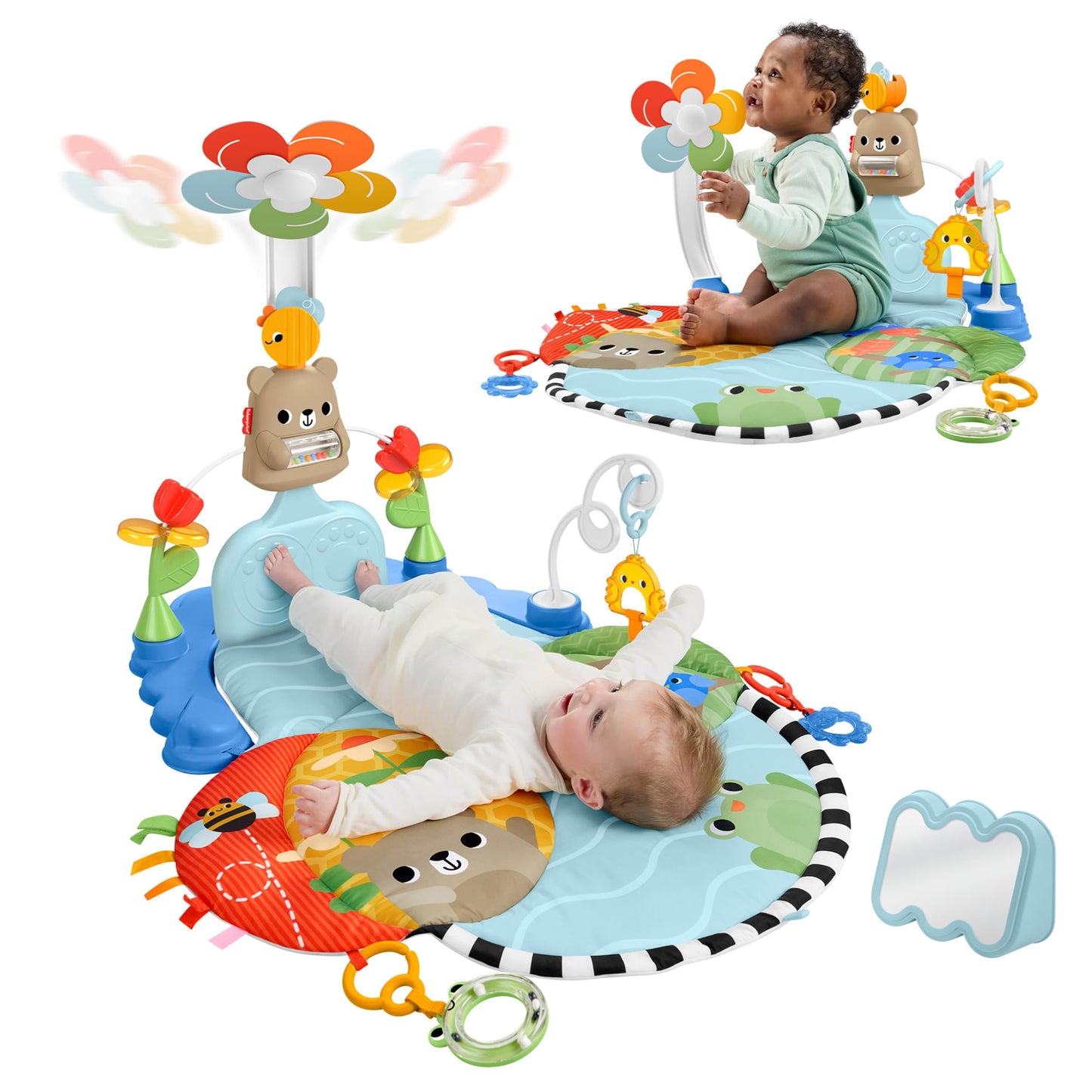 Bērnu aktivitāšu centrs Fisher-Price 3-in-1 Kick & Sway