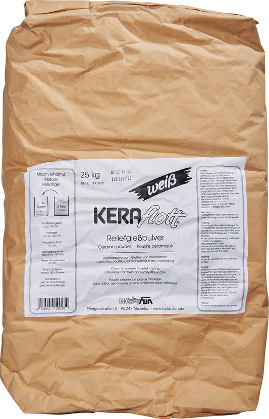 Keraflott liešanas masa, balta, 25kg maiss