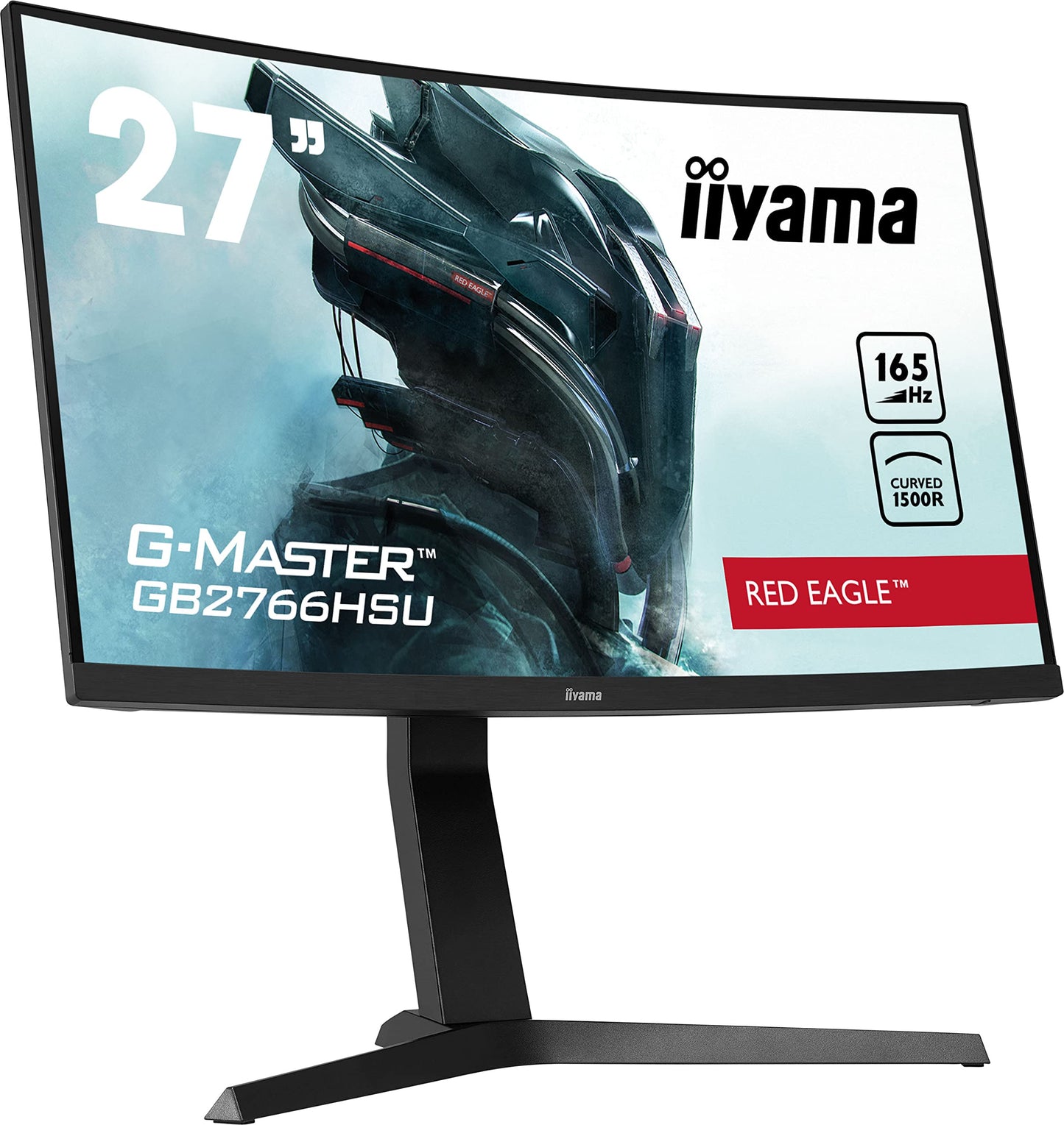 IIYAMA GB2766HSU-B1 G-MASTER - 27" FHD gaming monitor, 1ms response time, 165Hz refresh rate, HDMI 2.0, DisplayPort.