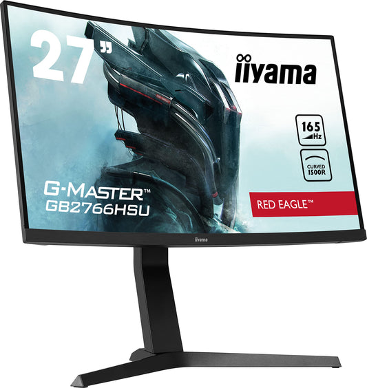 IIYAMA GB2766HSU-B1 G-MASTER - 27" FHD gaming monitor, 1ms response time, 165Hz refresh rate, HDMI 2.0, DisplayPort.