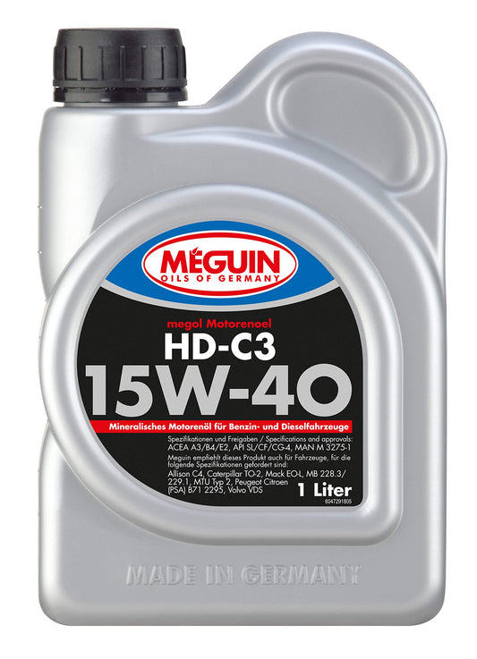 Meguin Megol HD-C3 SAE 15W-40 | 1 L | minerāla motoru eļļa | Art.-Nr.: 4729
