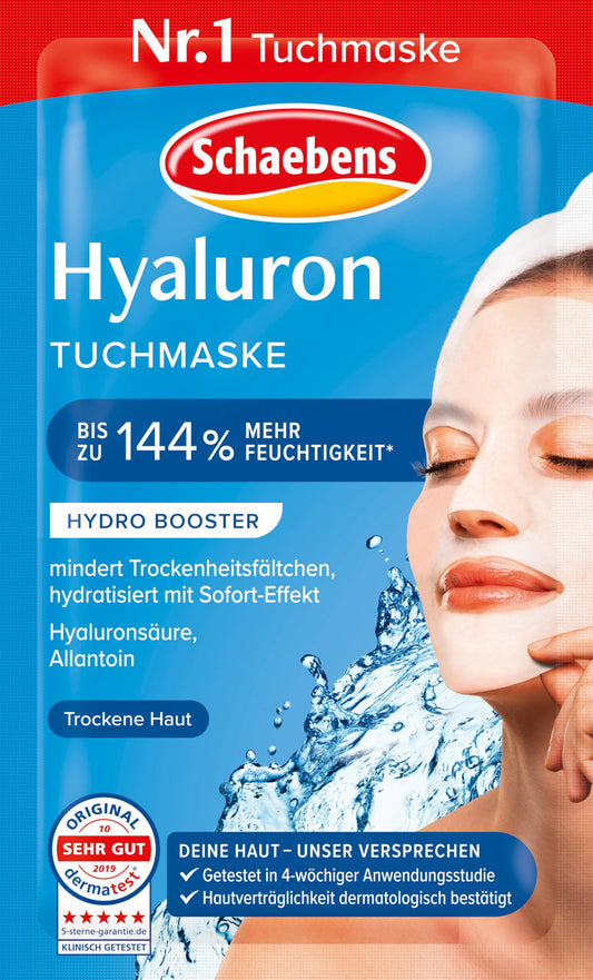 Auduma sejas maska Schaebens Hyaluron, 21 g