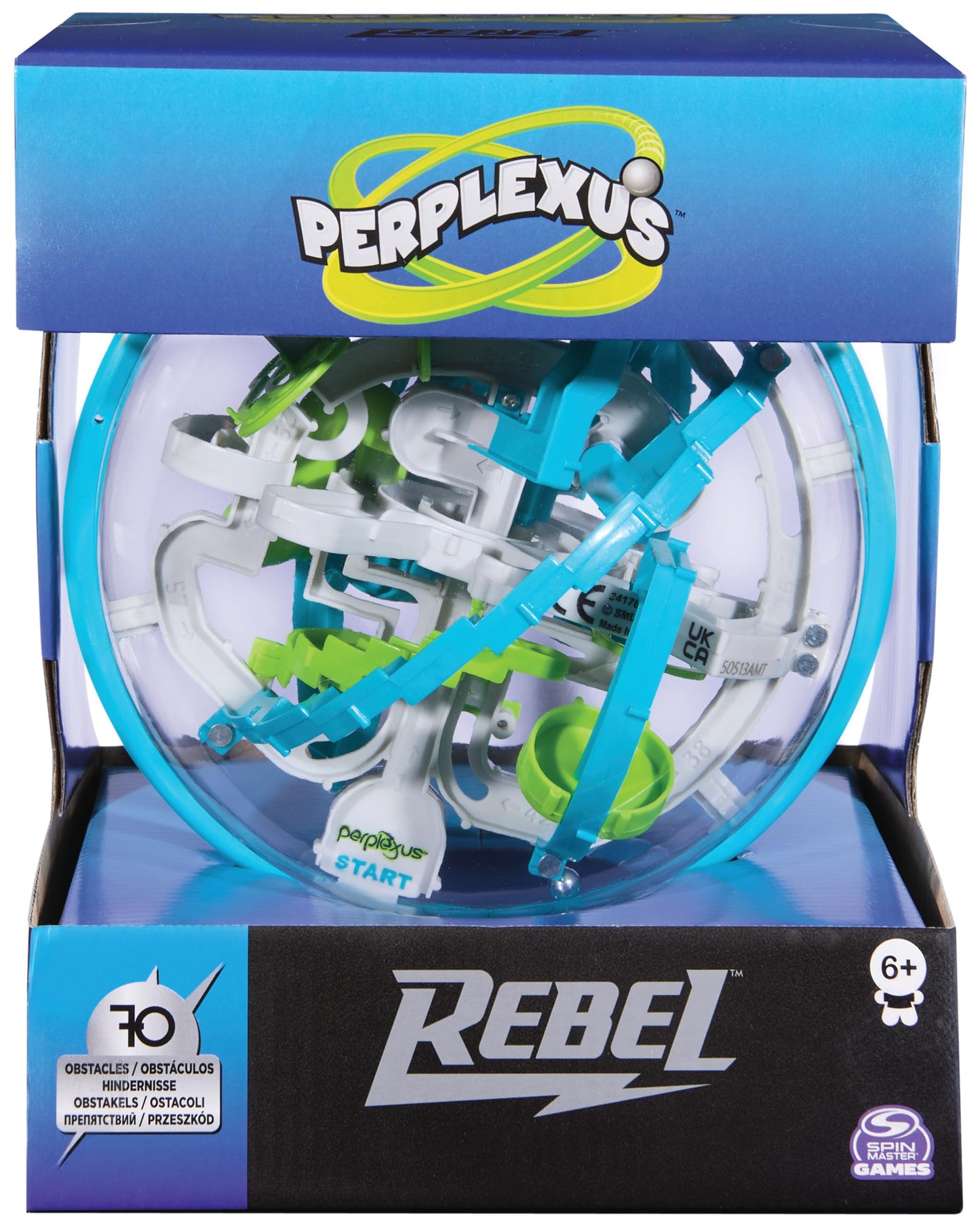 Spin Master Games Perplexus Rebel, 3D lodīšu labirints ar 70 šķēršļiem, Perplexus faniem no 6 gadiem