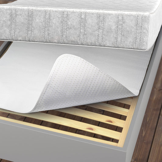 LILENO HOME matrača paklājiņš 200x200 cm - līstes rāmja matrača aizsargs ar pretslīdes punktiem