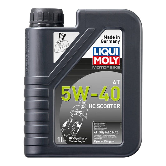 LIQUI MOLY Motociklu 4T 5W-40 HC Scooter | 1 L | Motociklu sintētiskās tehnoloģijas motoru eļļa | Art.-Nr.: 20829