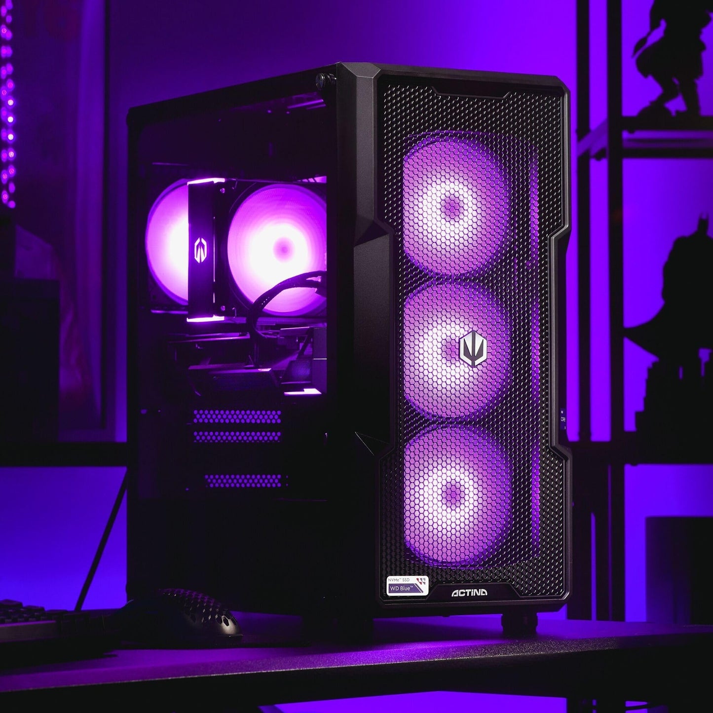 ACTINA ENDORFY 13600KF - 32GB RAM, 1TB SSD, RTX 4080 GPU, 850W power supply, high-performance gaming PC.