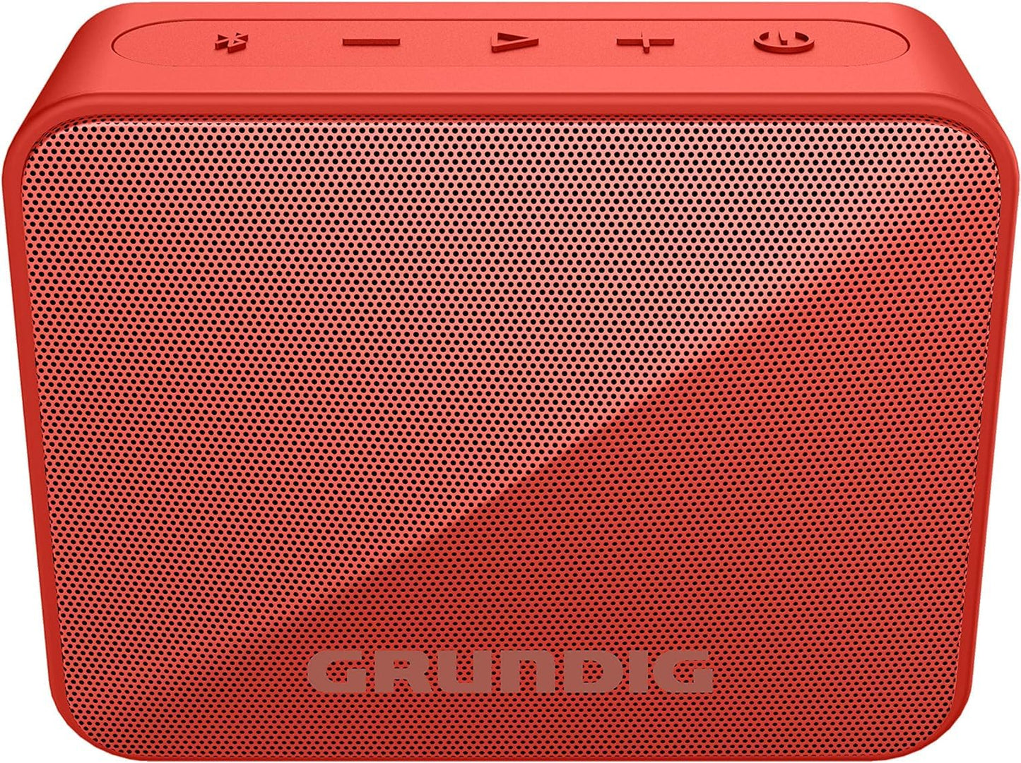 GRUNDIG Solo+ Sarkanā Bluetooth skaļruņa, skaņas kaste, 3.5 W RMS jauda, 30 metru darbības attālums, vairāk nekā 20 stundas spēles laika, Bluetooth 5.3, ūdensizturīgs korpuss (IPX5), melns