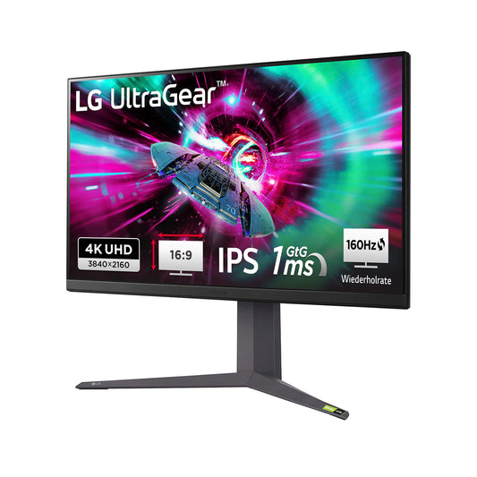 LG 32GR93U-B Ultragear™ UWQHD Gaming Monitor - 32", 3840x2160, 1ms GtG, 144Hz, HDR10, G-SYNC, FreeSync, black