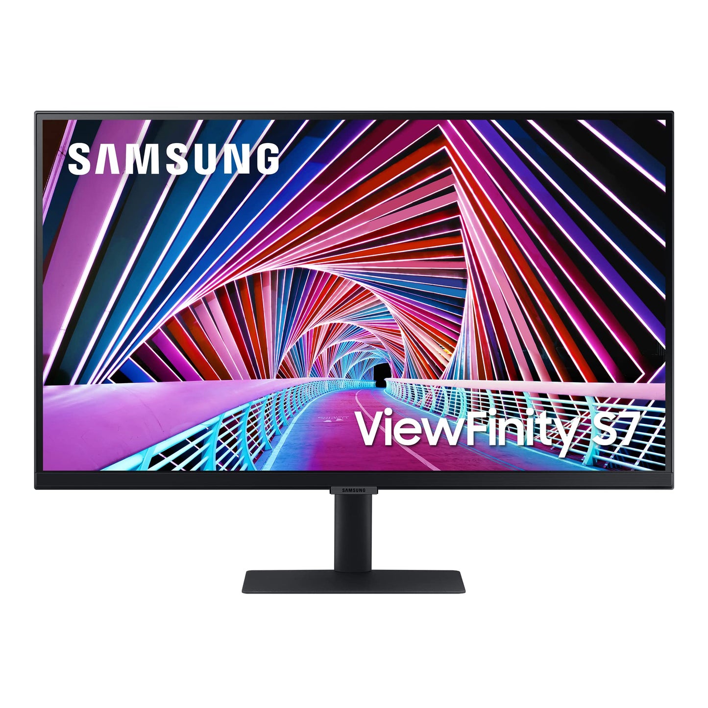 Samsung UHD monitors S27A704NWU 27 collu, VA panelis, 4K UHD izšķirtspēja, 5 ms reakcijas laiks, 60 Hz atsvaidzes intensitāte, Flicker Free, Eye Saver Mode, melns