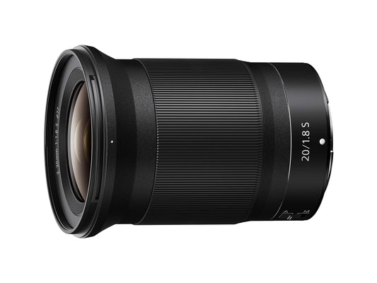 Nikon Nikkor Z 20 mm f/1.8 S, fiksēta fokusa, gaišs ultra plaša leņķa objektīvs f/1.8, melns, Nital karte: 4 gadi garantija