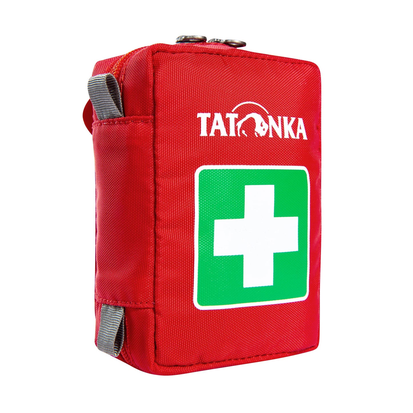 Pirmās palīdzības soma Tatonka First Aid XS, tukša, ar sadalītu galveno nodalījumu un jostas cilpu, paredzēta pašrocīgai piepildīšanai, 10 x 7 x 4 cm, sarkana
