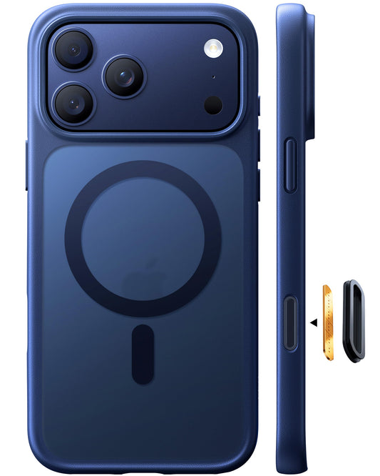 TORRAS Guardian-Mag iPhone 17 Pro vāciņš MagSafe, 17 Pro maciņš, zils