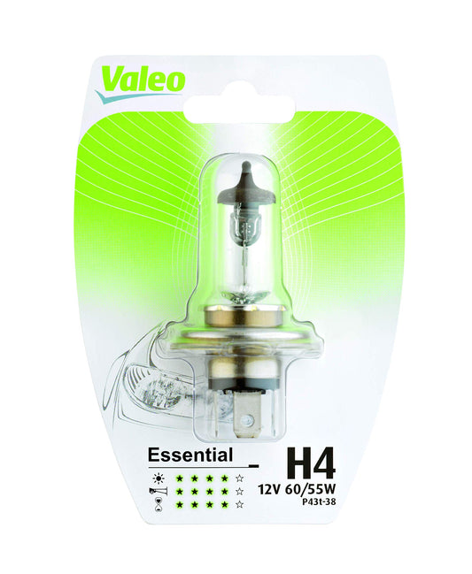 Valeo Halogēna spuldze, H4-Essential-Blister x1, 32006