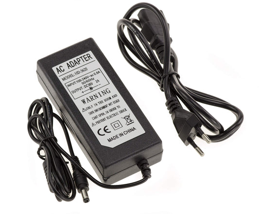 KALEA-INFORMATIQUE barošanas bloks 220V uz 36V DC 2A, 2,5mm x 5,5mm spraudnis, iekšējais/ārējais diametrs.