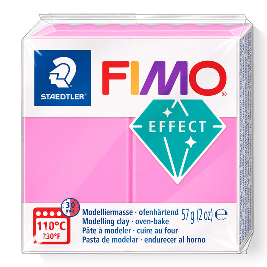 STAEDTLER FIMO effect 8010 Neon – rozā, 57 g, polimēru māls