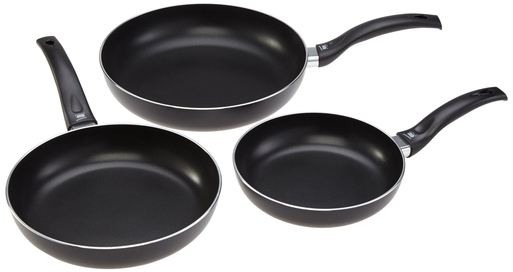 ELO Ducto pannas komplekts 3 daļas, zils - izturīgas, nelipīgas virsmas, ideāls gatavošanai un cepšanai.