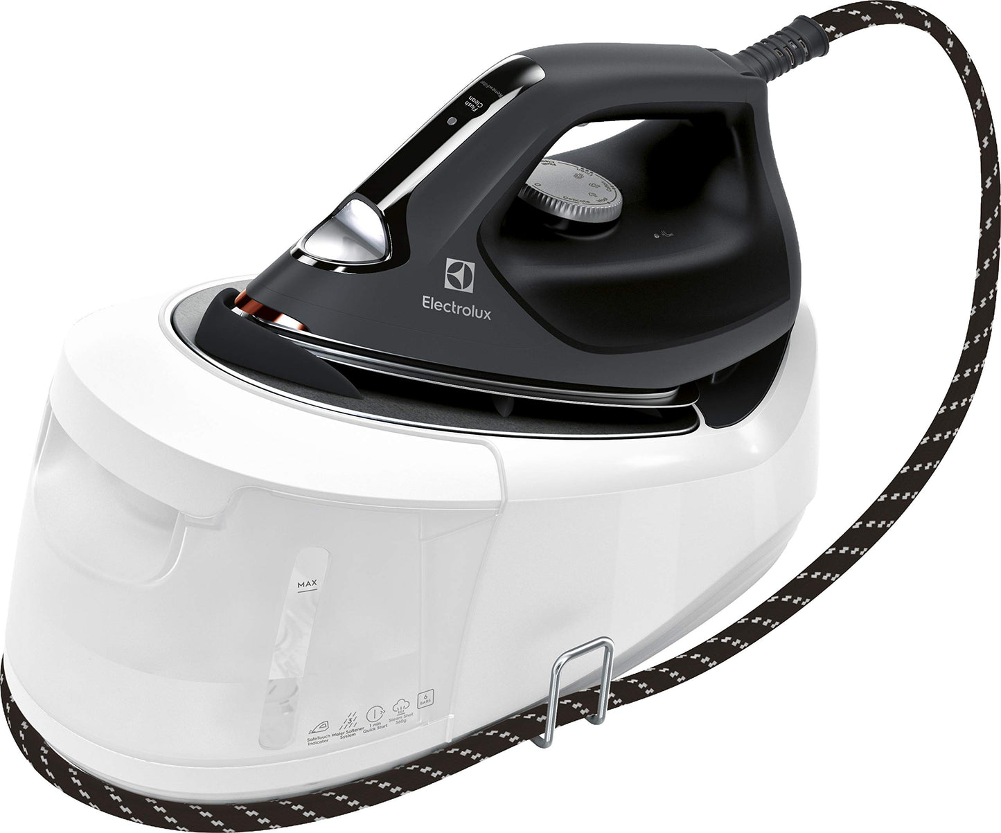 Electrolux 910003554 E6ST1-8EG tvaika katls - Refine 600, tērauds, melns, gludeklis ar jaudīgu tvaika funkciju.