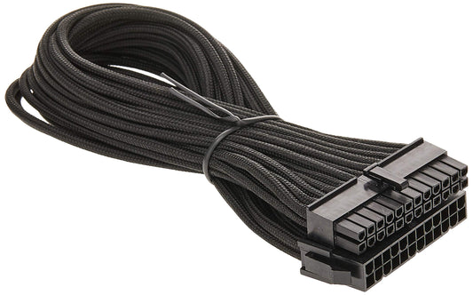 Silverstone Tek PP07-MBB - 24-pin motherboard extension cable for enhanced connectivity and cable management.