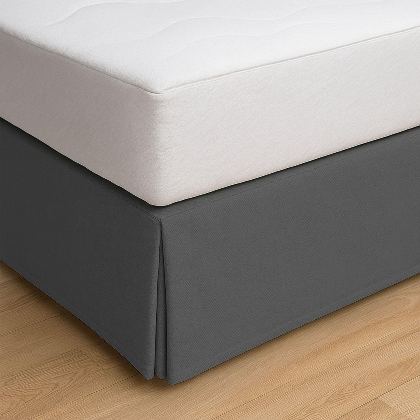 Gultas pārklājs ECOMMERC3 200 cm platai gultai, 200 x 190/200 cm, pelēks, pretslīdes un elpojošs, 100% ražots Spānijā