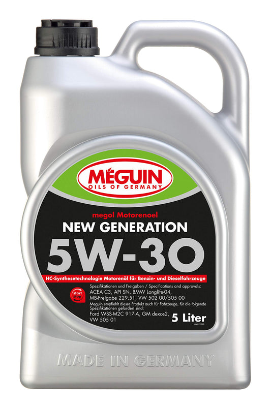 Meguin Megol New Generation SAE 5W-30 | 5 L | sintētiskā tehnoloģija motoreļļa | Art.-Nr.: 6513