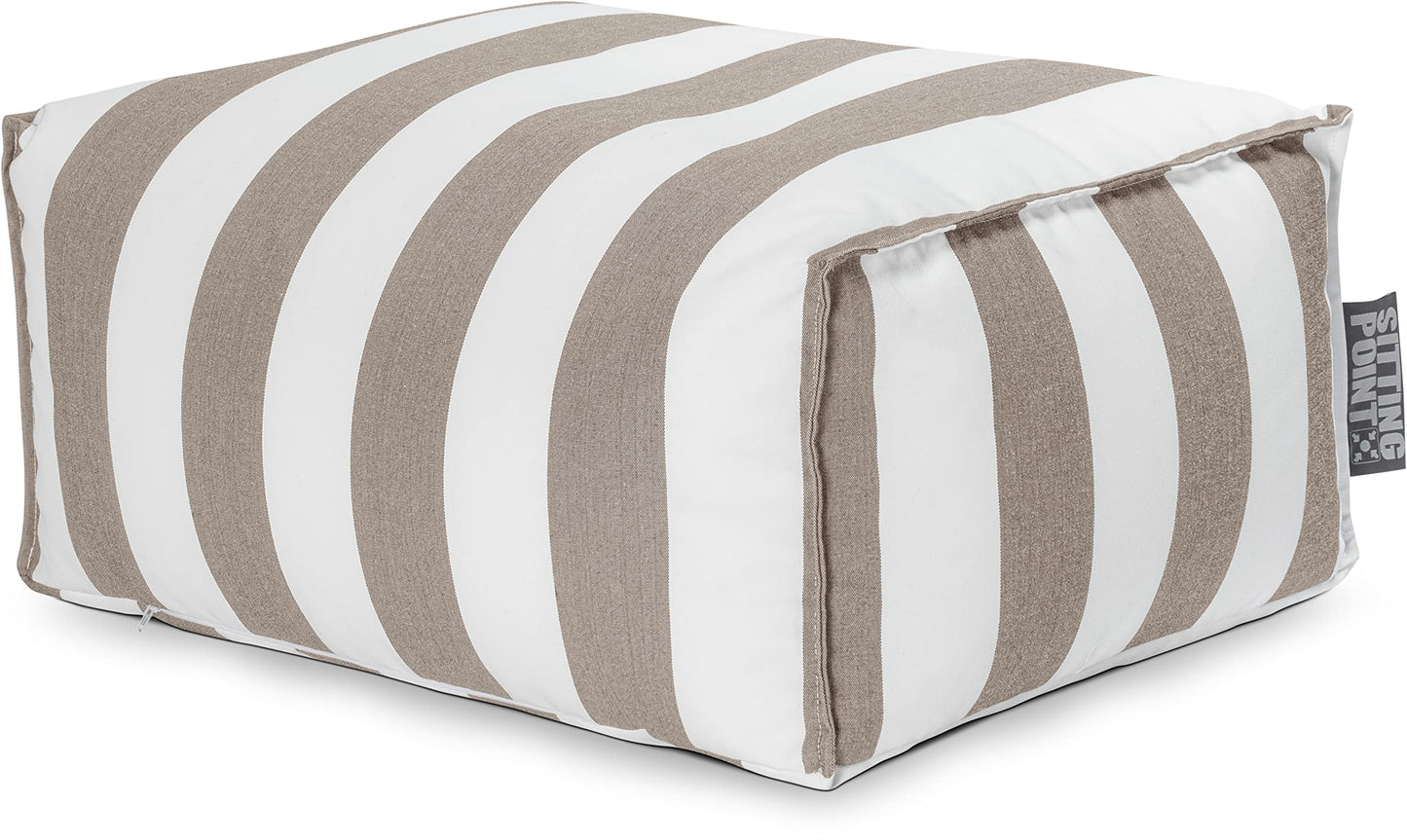 Sitting Point SANTORIN Roll āra pufs taupe krāsā, ūdeni un eļļu atgrūdošs, UV izturīgs, EPS pildījums, ražots Vācijā
