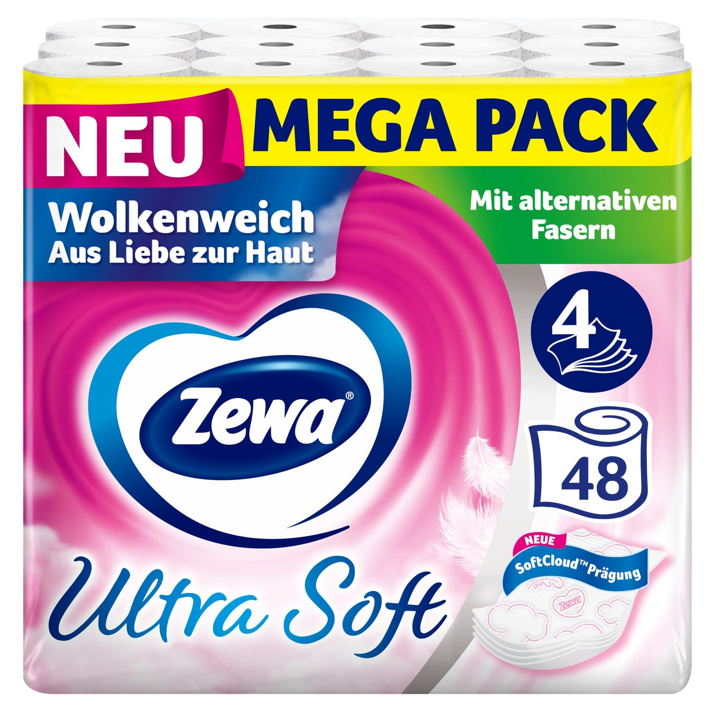 Tualetes papīrs ZEWA Ultra Soft, īpaši mīksts un saudzīgs ādai