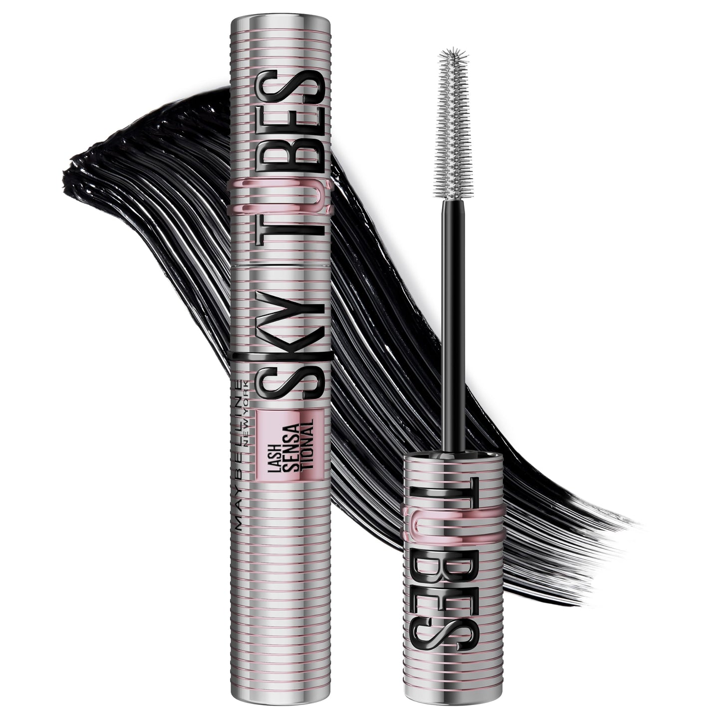 Skropstu tuša Maybelline New York Sky Tubes, melna, 7,2 ml
