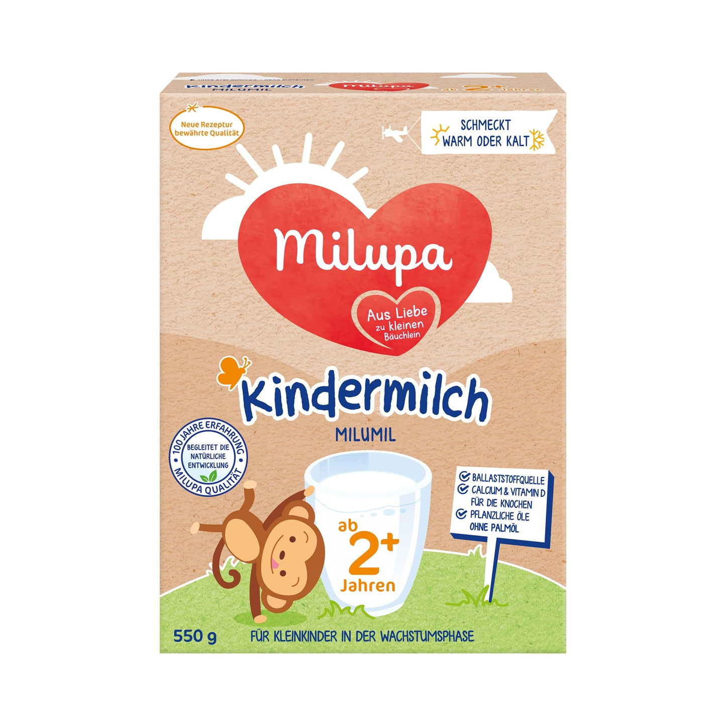 Piena dzēriens bērniem Milupa Milumil 2+ – 5x550g – no 2 gadu vecuma