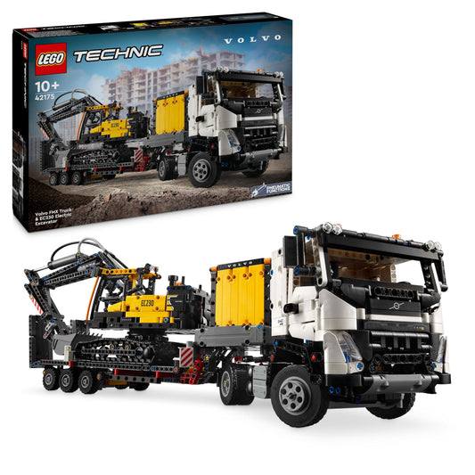 LEGO Technic Volvo FMX Truck with EC230 Excavator - Construction toy set for kids 10+, perfect gift for boys and girls.