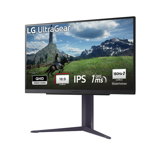 LG 27GS85QX-B UltraGear™ QHD Gaming Monitor - 27", 2560x1440, 1ms GtG, 180Hz, HDR10, NVIDIA G-Sync, AMD FreeSync, Black