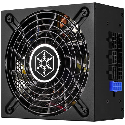 SilverStone SST-SX500-LG v2.1 - 500W 80 Plus Gold SFX power supply, 120mm fan, fully modular design.