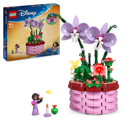 LEGO Disney Encanto Isabella's Flower Pods - Buildable orchid toy set with mini doll, perfect gift for kids 9+.