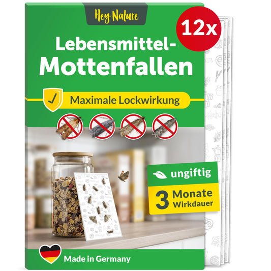 Pārtikas kodes slazds Hey Nature, 12 gab., insekticīdu nesaturošs kodes slazds