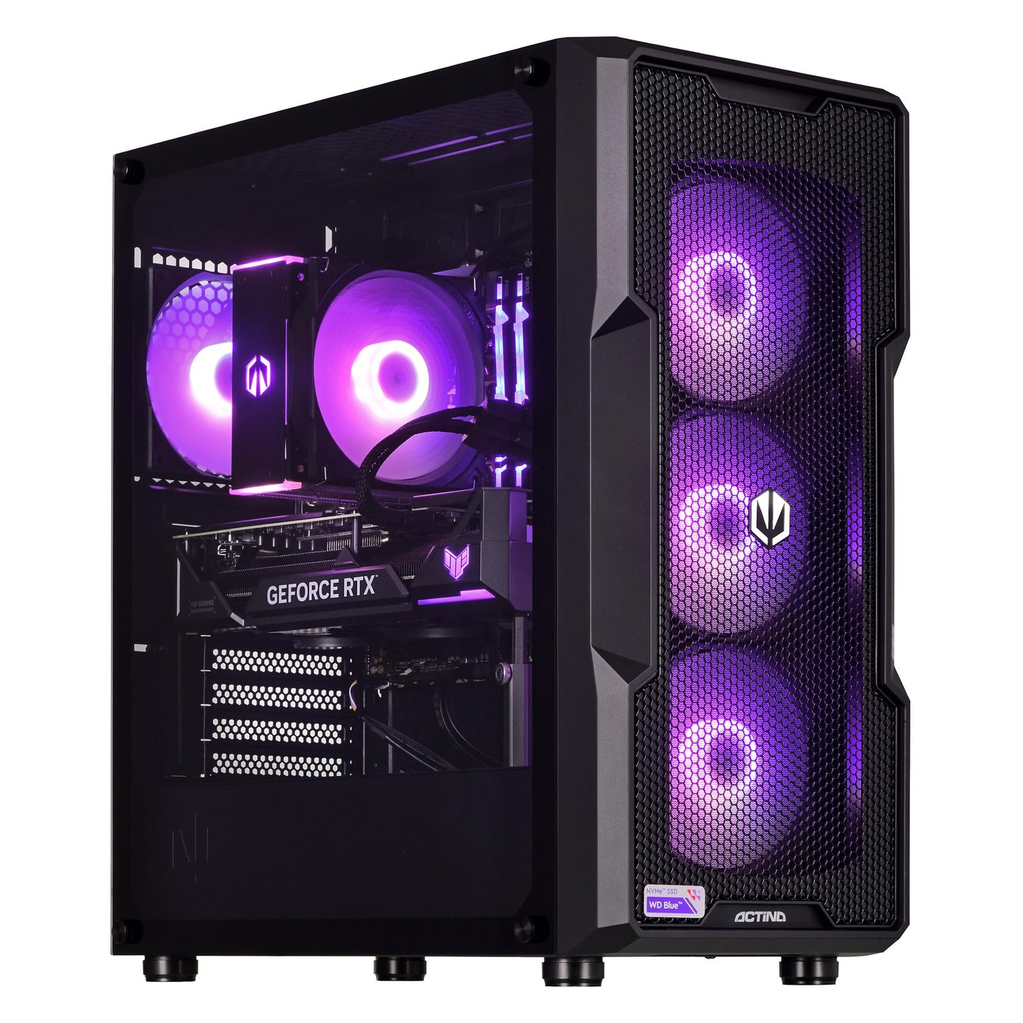 ACTINA ENDORFY 14500 - 32GB RAM, 2TB SSD, RTX 4070 Ti Super, 750W power supply, high-performance gaming PC.