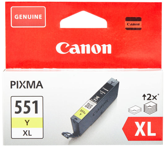 Canon oriģināltinte CL-551 Y XL - XL size, yellow, eco-friendly packaging, high-quality printing ink.