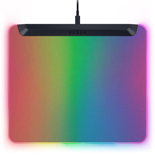 Razer Firefly V2 Pro - RGB spēļu peles paliktnis ar 15 zonu LED, mikrogravētu virsmu un USB-C kabeli, melns.