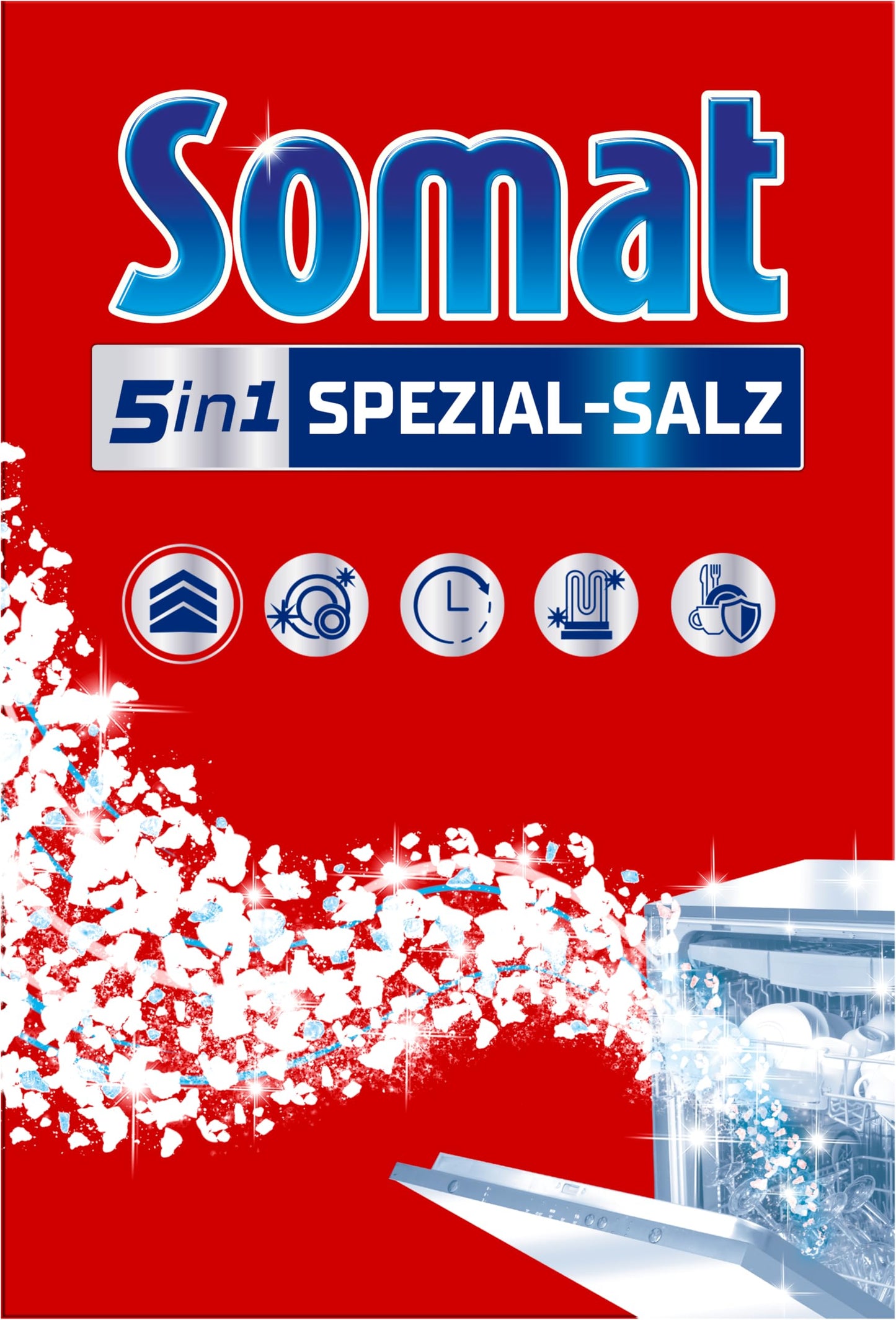 Somat 5in1 speciālais sāls 1,2 kg | trauku mazgājamās mašīnas sāls pret kaļķi