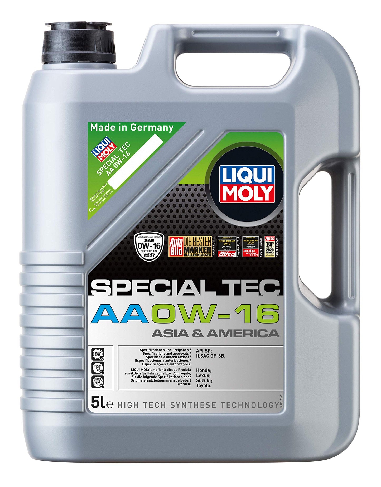 LIQUI MOLY Special Tec AA 0W-16 | 5 L | sintētiskās tehnoloģijas motoru eļļa | Art.-Nr.: 21323