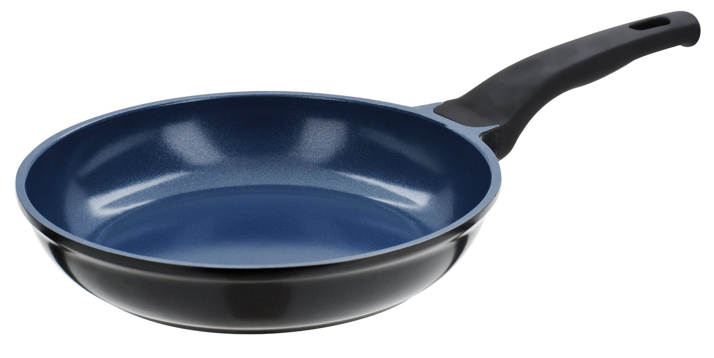 GSW Gourmet Ceramica 24 cm frying pan - cobalt blue, non-stick ceramic coating, durable and stylish design.