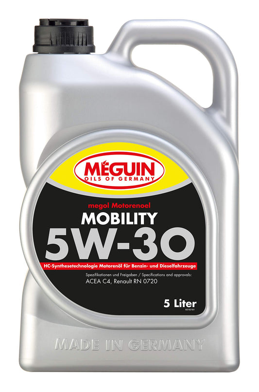 Meguin Megol Mobility SAE 5W-30 | 5 L | sintētiskā tehnoloģija motorolie | Art.-Nr.: 3182