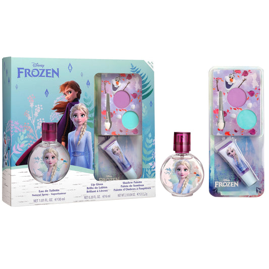 Frozen dāvanu komplekts, EDT 30ml, lūpu spīdums un acu ēnu palete bērniem