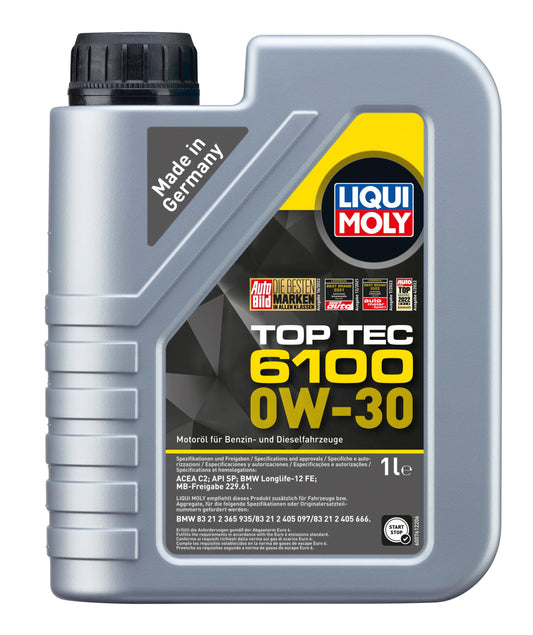 LIQUI MOLY Top Tec 6100 0W-30 | 1 L | sintētiskā tehnoloģija motoru eļļa | Art.-Nr.: 20770