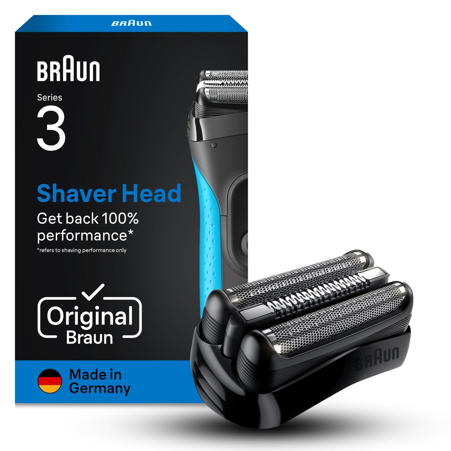 Biežiņas galviņa Braun Elektrorasierer Series 3 21B, melna