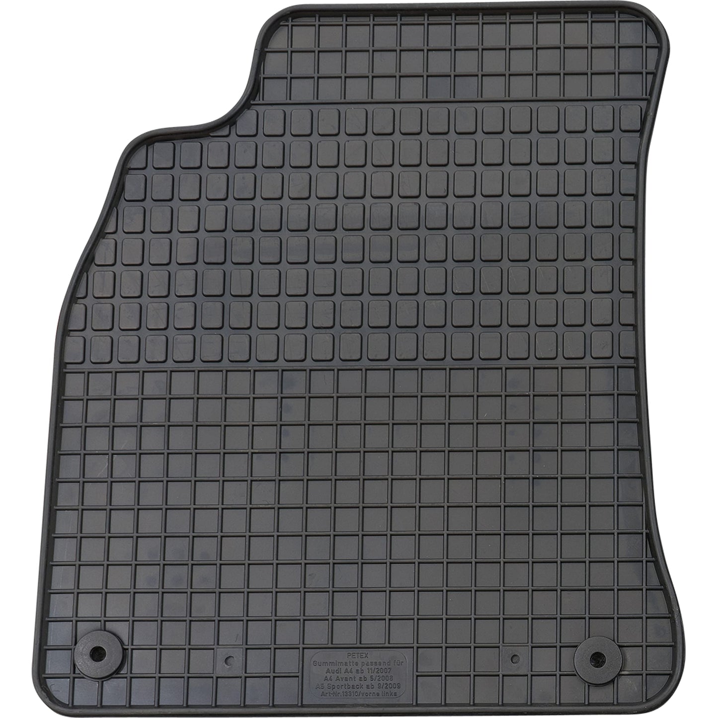 Paklāji Suzuki Swift 2010-2017, precīzi pielāgoti, pastiprināta gumijas papēža spilventiņš un stiprinājuma pogas